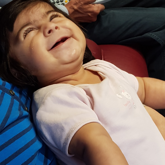 baby laughing