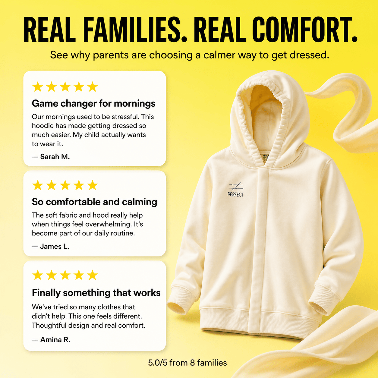 Sensory Hoodie for Autism & Sensory Needs — Soft, Tagless & Noise-Reducing