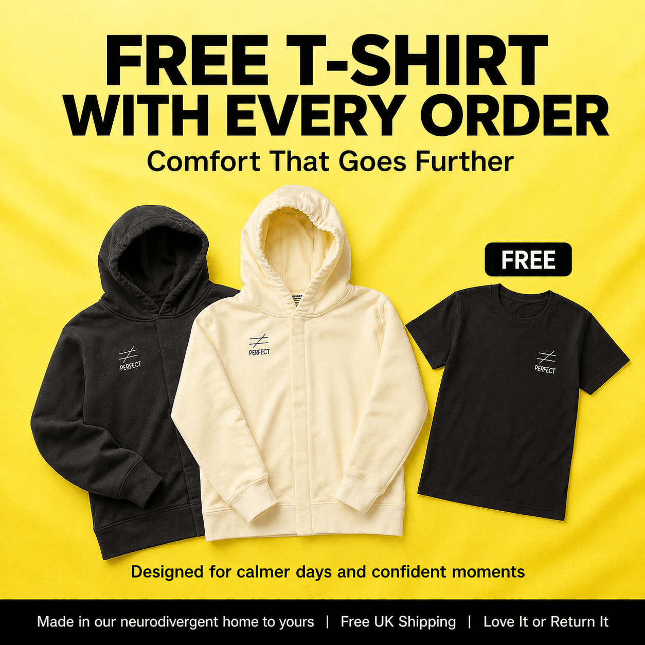 Sensory Hoodie for Autism & Sensory Needs — Soft, Tagless & Noise-Reducing